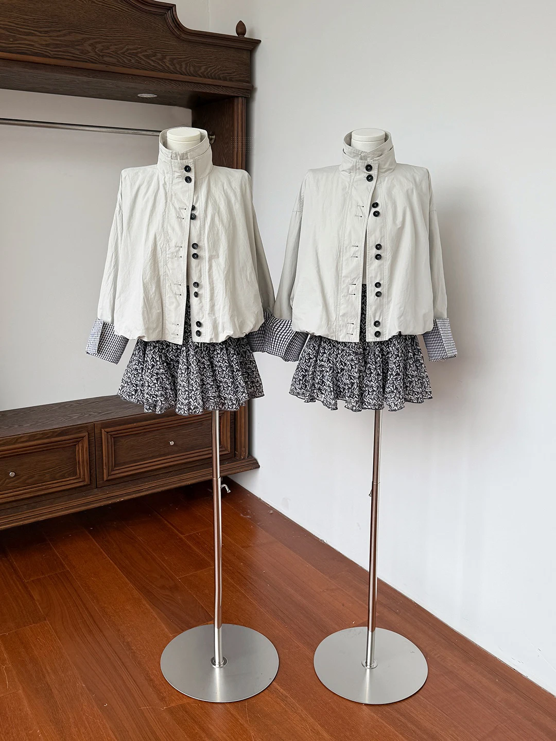 Korean Design ort Stand Collar Flower Bud Sle Women's Jaet Spring Autumn Unique Anti-Aging Versatile Cute Bore Top
Korean Design ort Stand Collar Flower Bud Sle Women's Jaet Spring Autumn Unique Anti-Aging Versatile Cute Bore Top