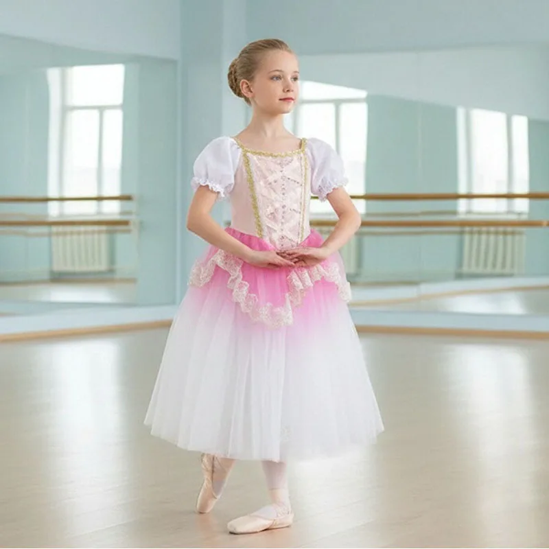 Professional Long Tulle Ballet Tutu Dress White Swan Performance Dance Costume for Girls Kids Ballerina Outfit
Professional Long Tulle Ballet Tutu Dress White Swan Performance Dance Costume for Girls Kids Ballerina Outfit