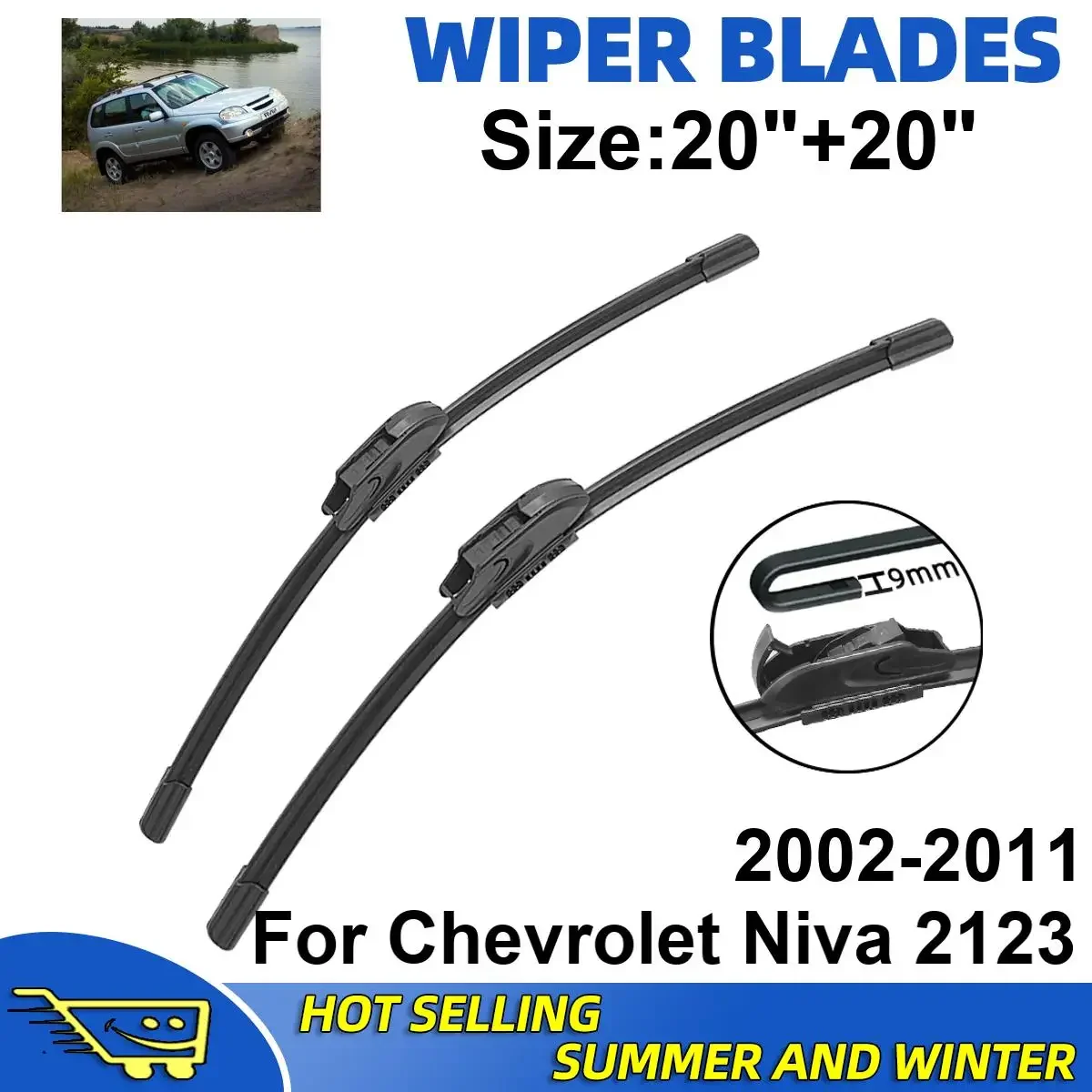 2PCS Wiper Blades Set Kit For Chevrolet Niva 2123 2002-2011 Front Windshield Brushes Windscreen Window Accessories
2PCS Wiper Blades Set Kit For Chevrolet Niva 2123 2002-2011 Front Windshield Brushes Windscreen Window Accessories