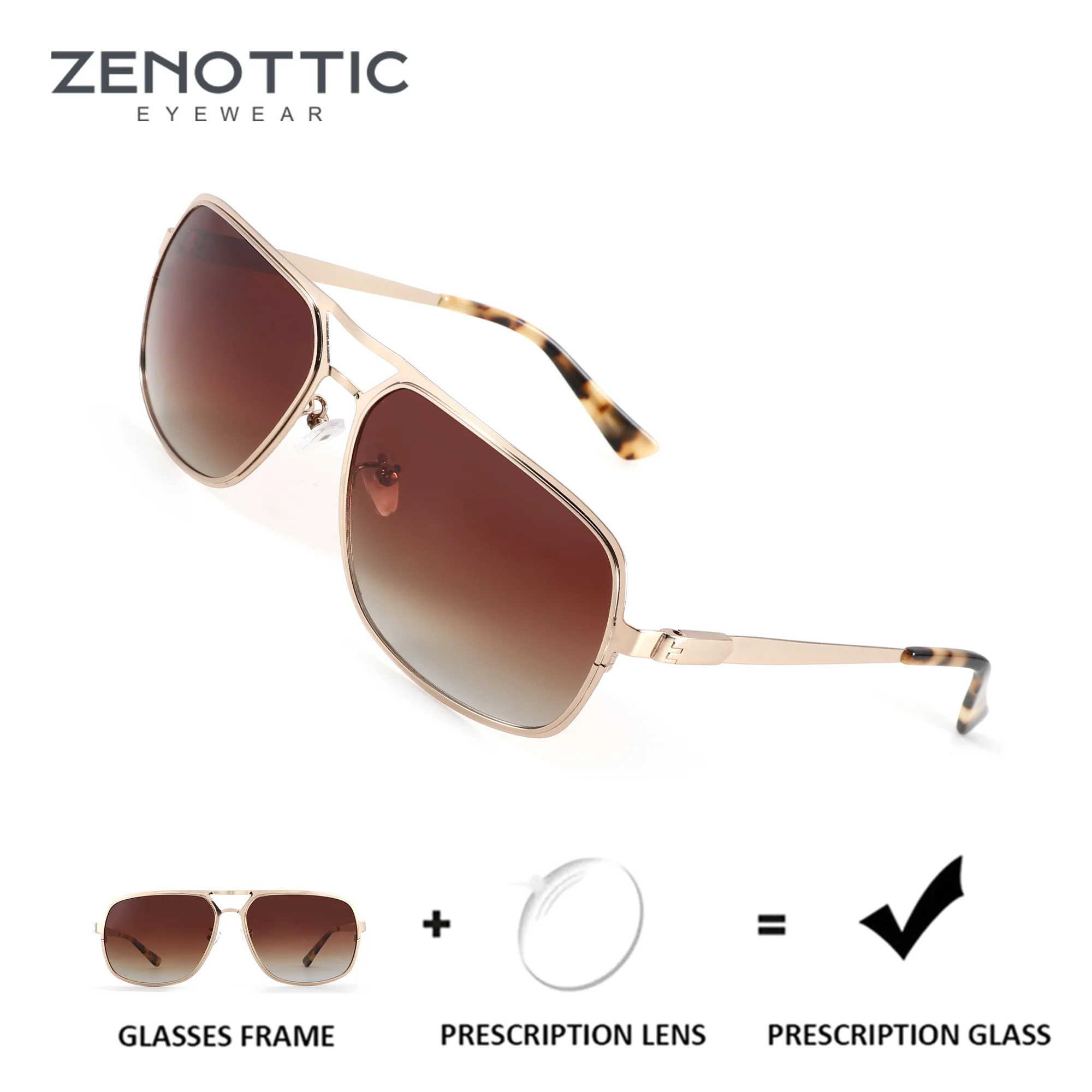 Солнцезащитные очки ZENOTTIC Metal Pilot с поляризацией и диоптриями для мужчин, UV400, оптические солнцезащитные очки для близоруких, прогрессивные линзы для вождения
Солнцезащитные очки ZENOTTIC Metal Pilot с поляризацией и диоптриями для мужчин, UV400, оптические солнцезащитные очки для близоруких, прогрессивные линзы для вождения