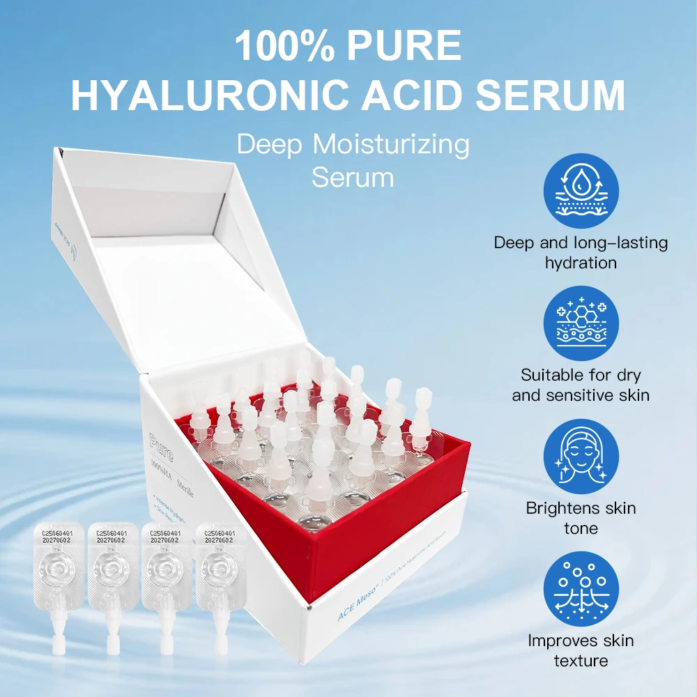 Hyaluronic Acid Deep Moisturizing Capsule Essence Tighten Skin Barrier 20pcs/Box Disposable Brightening Skin Hydration Serum
Hyaluronic Acid Deep Moisturizing Capsule Essence Tighten Skin Barrier 20pcs/Box Disposable Brightening Skin Hydration Serum