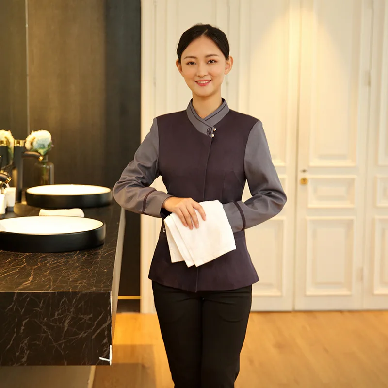 Cleaning Work Clothes Long Sleeve Autumn Wear Hotel Room Attendant Hotel Floor Cleaner Property Cleaning Aunt Female
Cleaning Work Clothes Long Sleeve Autumn Wear Hotel Room Attendant Hotel Floor Cleaner Property Cleaning Aunt Female