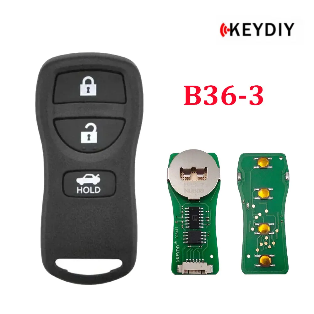 5pcs KEYDIY KD B36-3 Universal Remote Key 3 Buttons for Nissan Style Car Key for KD900/KD-MAX/KD-X2 MINI KD Max Key Programmer
5pcs KEYDIY KD B36-3 Universal Remote Key 3 Buttons for Nissan Style Car Key for KD900/KD-MAX/KD-X2 MINI KD Max Key Programmer