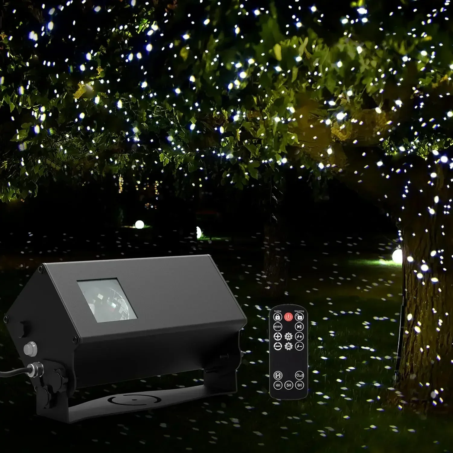 Outdoor Star Lights Projector, White Laser Fairy Lights Projector, Christmas Snowflake Projector 3 Lighting Modes Garden Light w
Outdoor Star Lights Projector, White Laser Fairy Lights Projector, Christmas Snowflake Projector 3 Lighting Modes Garden Light w