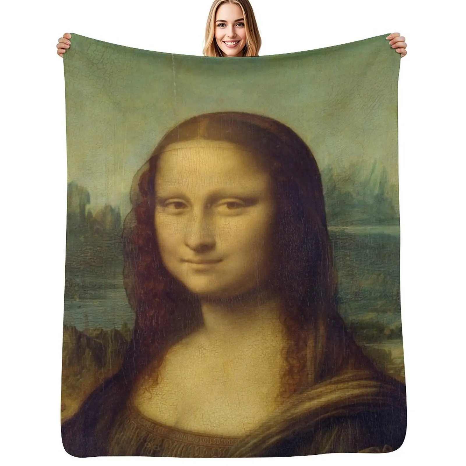 Mona Lisa Throw Blanket manga Tourist cosplay anime Fashion Sofas Blankets 
Mona Lisa Throw Blanket manga Tourist cosplay anime Fashion Sofas Blankets