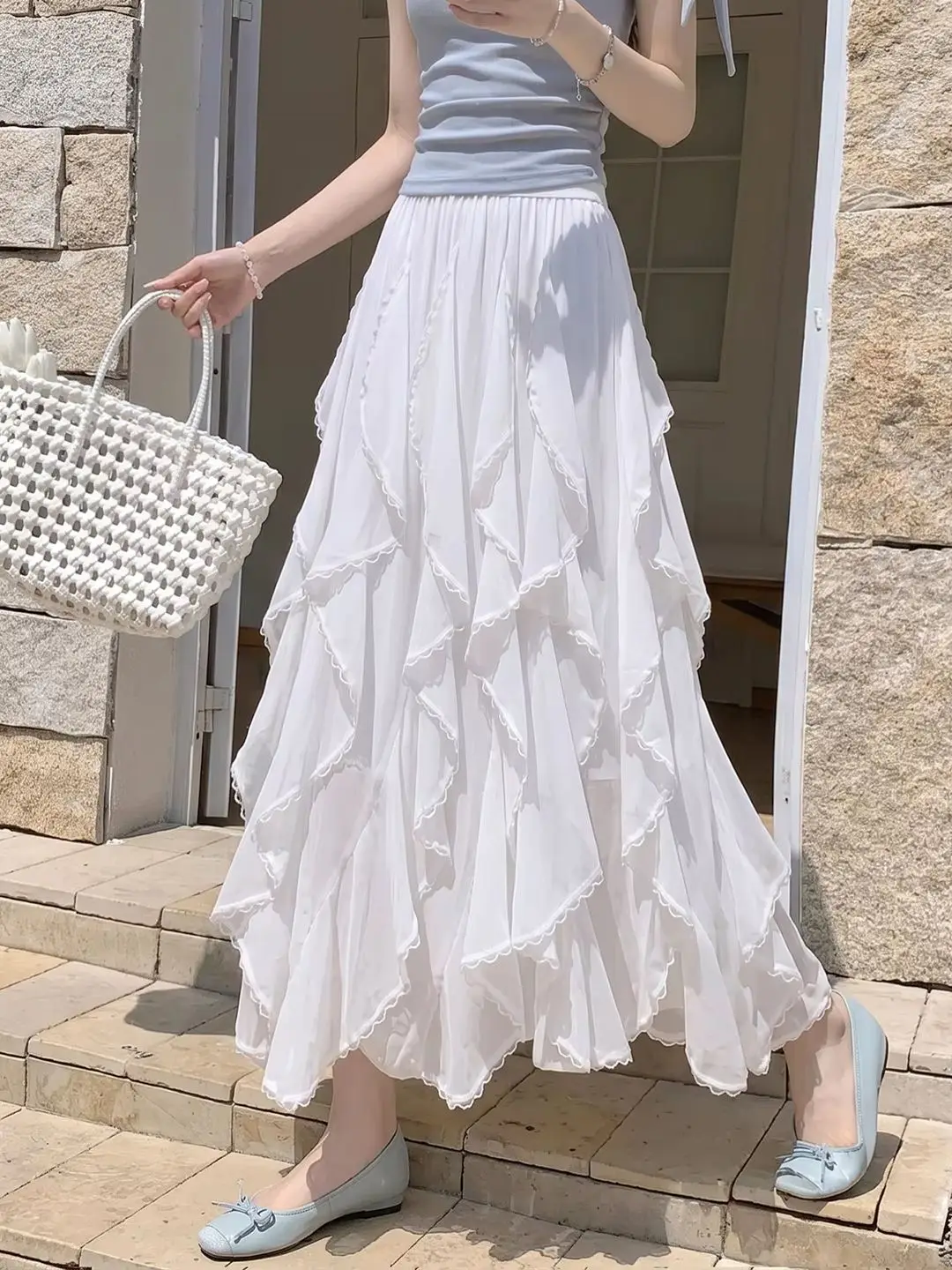 Women's Midi Skirts 2026 New Arrivals Summer Outfits Solid Hollow out Embroidery Loose-Fit Lace Maxi Skirts
Women's Midi Skirts 2026 New Arrivals Summer Outfits Solid Hollow out Embroidery Loose-Fit Lace Maxi Skirts