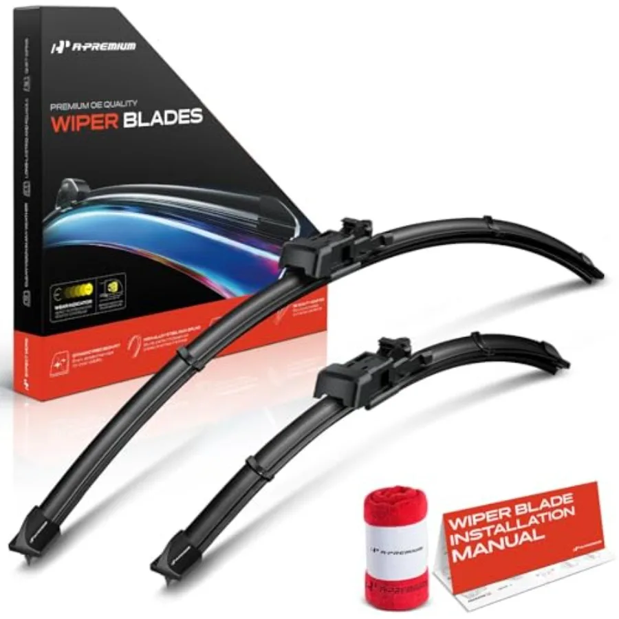 26" + 14" Windshield Wiper Blades Compatible with Fiat 500X 2016-2024 - TLP Connector, with Wear Indicator and Towel, Left and
26" + 14" Windshield Wiper Blades Compatible with Fiat 500X 2016-2024 - TLP Connector, with Wear Indicator and Towel, Left and