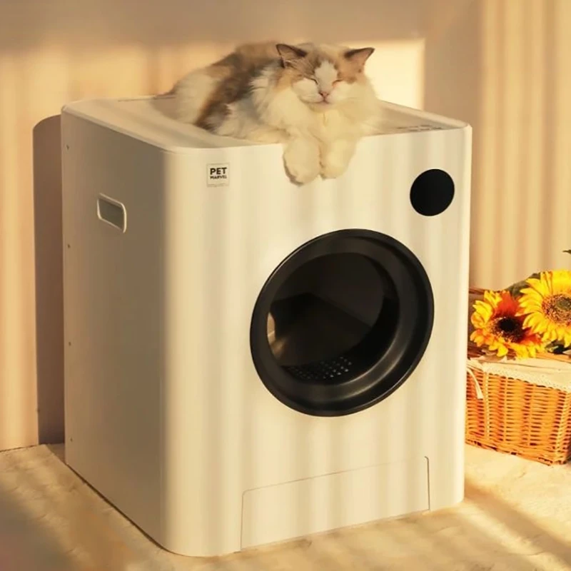 Негабаритный полностью автоматический ящик для кошачьего туалета, полностью закрытые умные подложки для кошек, автоматическая лопата с запахом котенка, туалет для кошек CSupplies
Негабаритный полностью автоматический ящик для кошачьего туалета, полностью закрытые умные подложки для кошек, автоматическая лопата с запахом котенка, туалет для кошек CSupplies