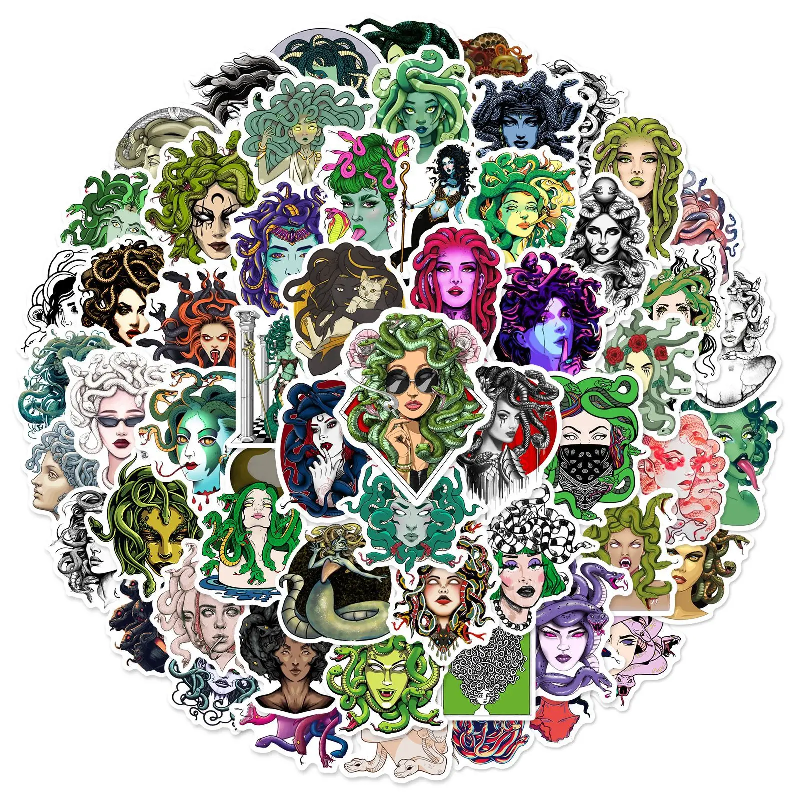 55Pcs Medusa Stickers Snake Woman Aesthetic for DIY Decor Scrapbooking Phone Laptop Notebook Stickers
55Pcs Medusa Stickers Snake Woman Aesthetic for DIY Decor Scrapbooking Phone Laptop Notebook Stickers