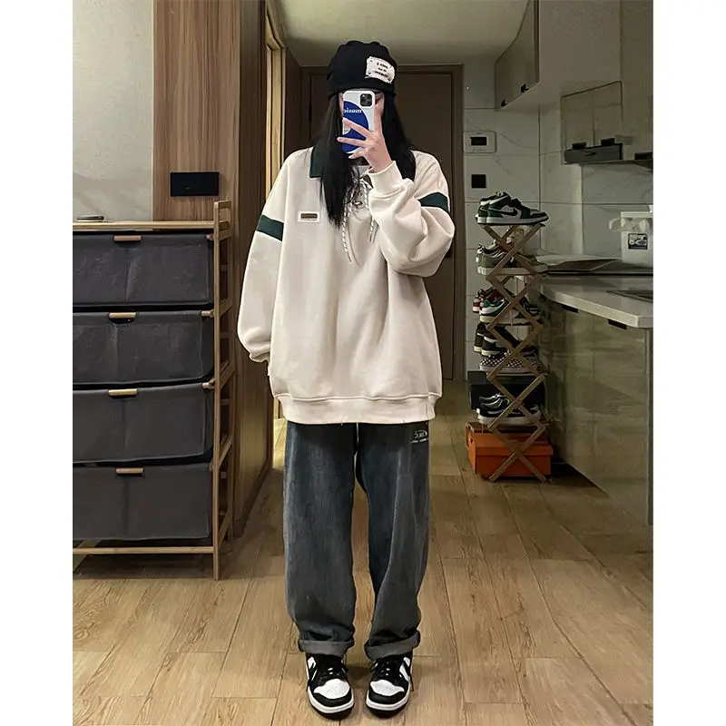 Harajuku Women's Hoodie Vintage Pullovers Oversize Female Sweatshirt Patchwork Preppy Red Hoodies Korean Fashion Aesthetic
Harajuku Women's Hoodie Vintage Pullovers Oversize Female Sweatshirt Patchwork Preppy Red Hoodies Korean Fashion Aesthetic