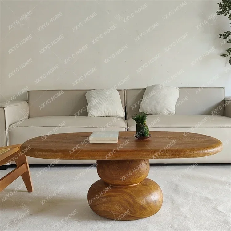 Wabi Sandy Wind Solid Wood Pebble Coffee Table Household Special-shaped Creative Sofa Coffee Table
Wabi Sandy Wind Solid Wood Pebble Coffee Table Household Special-shaped Creative Sofa Coffee Table