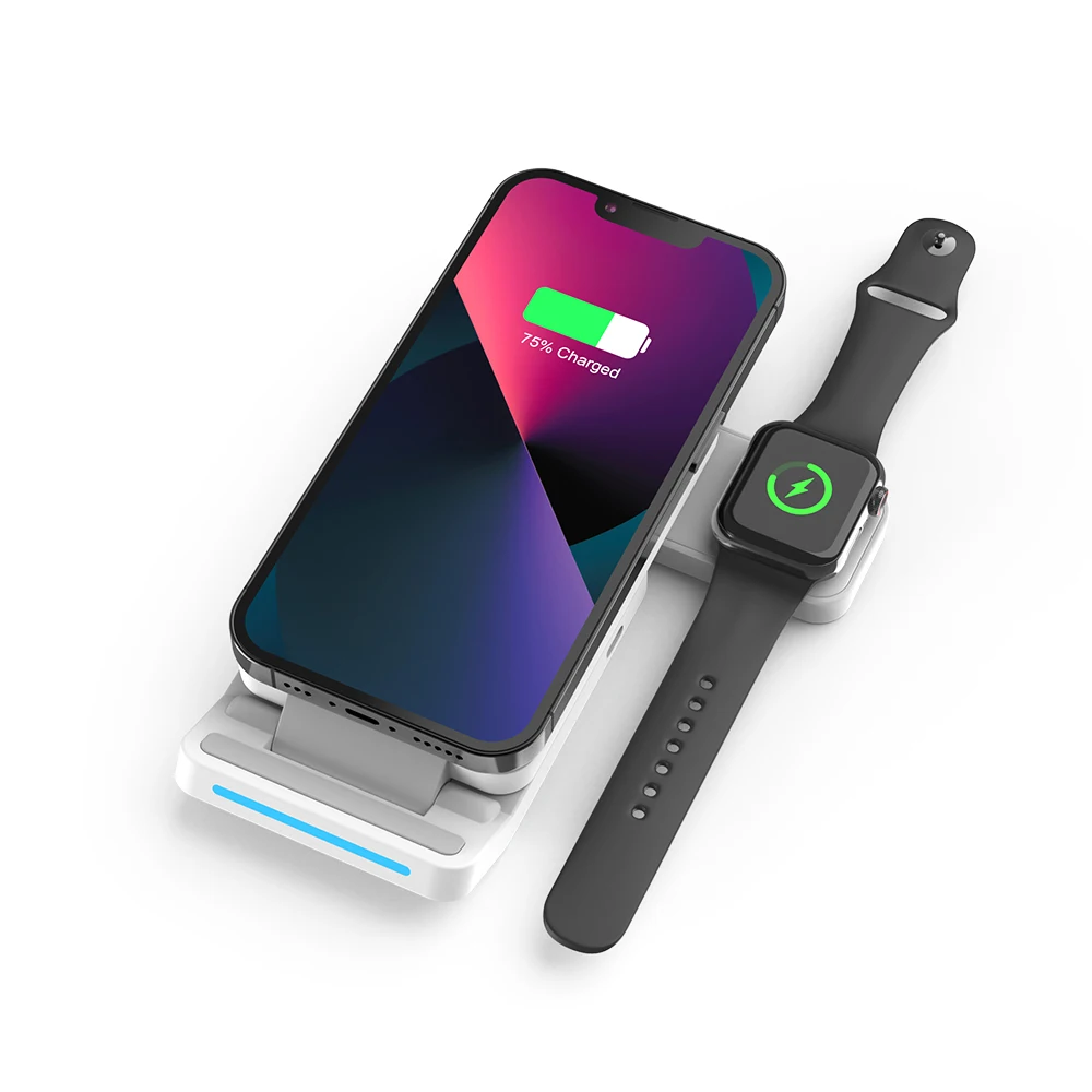 T19 Portable Foldable Charging Stand for iPhone iWatch for AirPods Folding 3 in 1 Wireless Charger
T19 Portable Foldable Charging Stand for iPhone iWatch for AirPods Folding 3 in 1 Wireless Charger