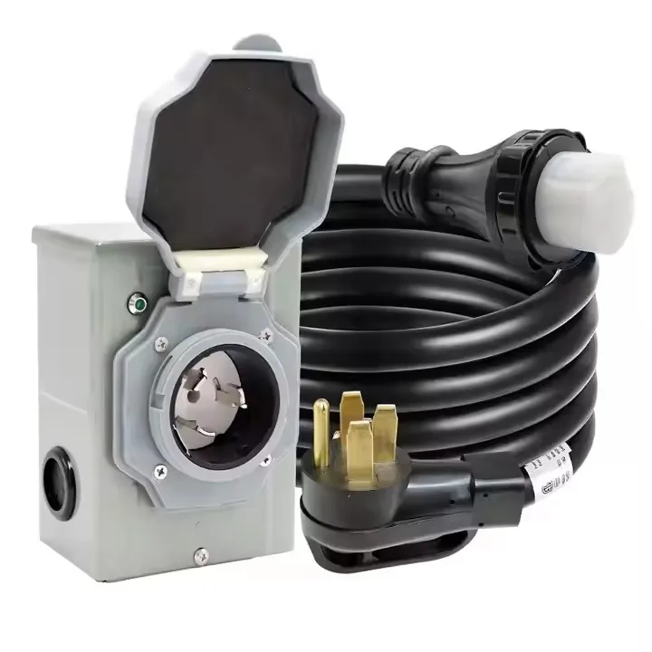 Pre-drilled SS2-50P Power Inlet Box Generator RV Power Cord NEMA 14-50P Male To NEMA SS2-50R Female Twist Locking Connector
Pre-drilled SS2-50P Power Inlet Box Generator RV Power Cord NEMA 14-50P Male To NEMA SS2-50R Female Twist Locking Connector