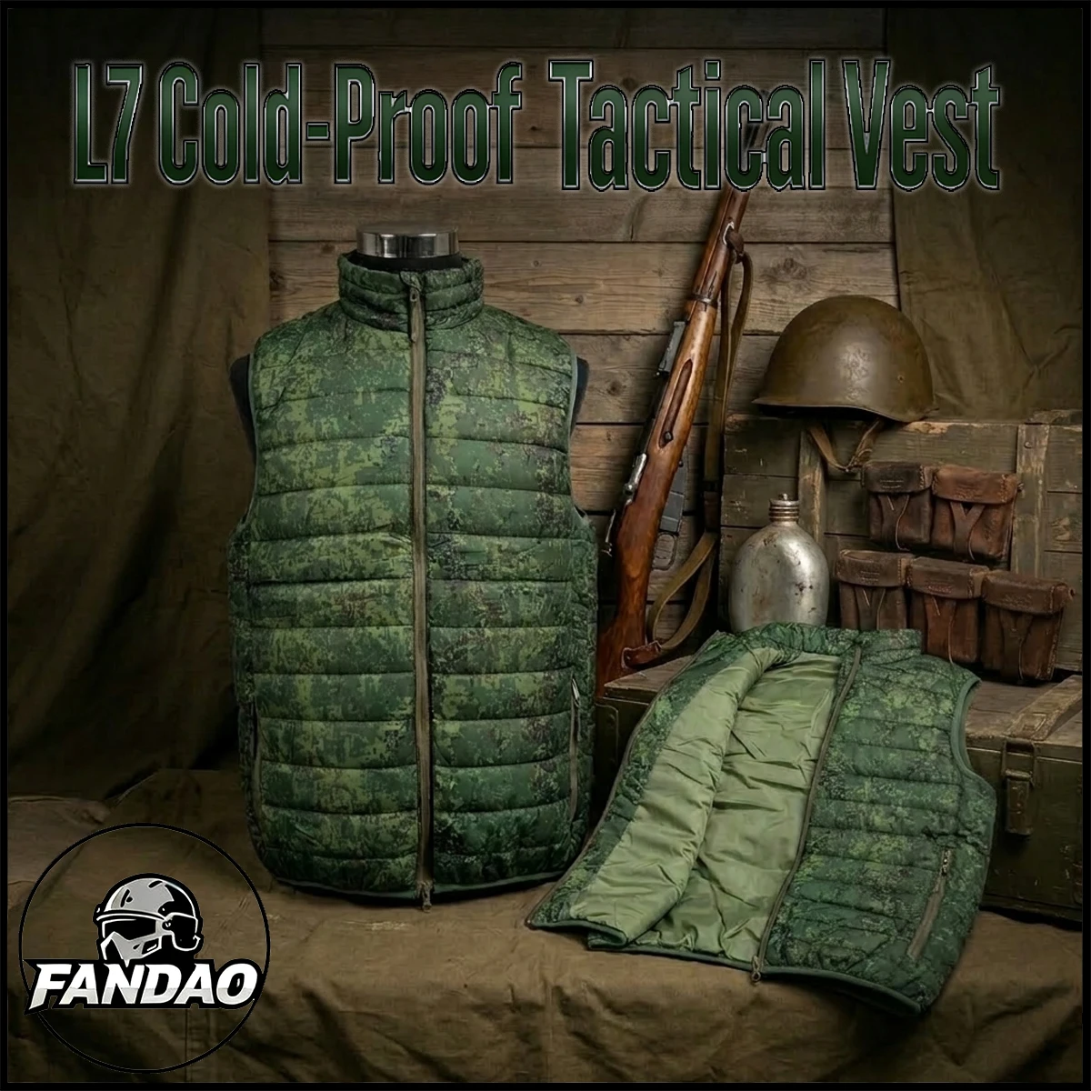Russian VKBO L7 Tactical Camouflage Vest Men's Winter Thermal Padded Gilet Military Enthusiast Outdoor Warm Hunting Waistcoat
Russian VKBO L7 Tactical Camouflage Vest Men's Winter Thermal Padded Gilet Military Enthusiast Outdoor Warm Hunting Waistcoat