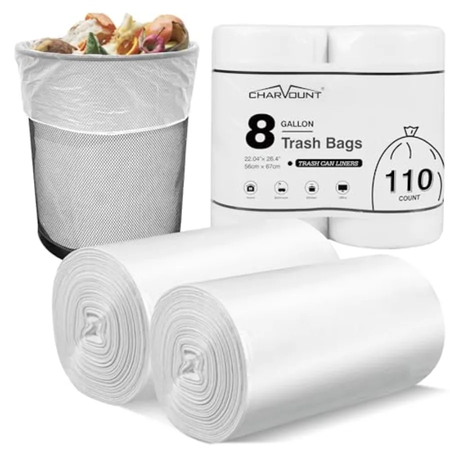 Trash Bags, 0 Medium Garbage Bags Trash Can Liners for Bathroom Kitchen Office, Clear, Unscented
Trash Bags, 0 Medium Garbage Bags Trash Can Liners for Bathroom Kitchen Office, Clear, Unscented