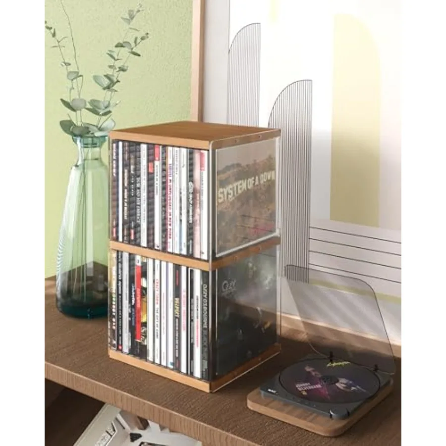 Retro Walnut-colored MDF CD Holder Desk Rack Organizer Cute Holds 30 CD Case Cd Holder Stand CD Storage/Shelf/Tower/Stand Dolla
Retro Walnut-colored MDF CD Holder Desk Rack Organizer Cute Holds 30 CD Case Cd Holder Stand CD Storage/Shelf/Tower/Stand Dolla
