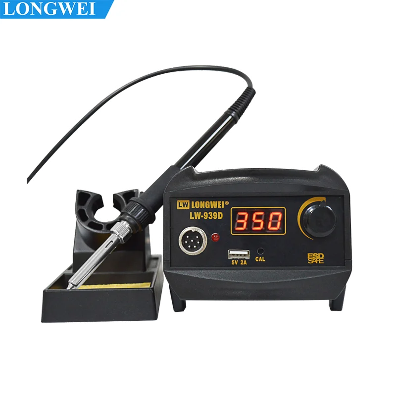 Longwei LW-939D LED High Power 100W Good Quality Ceramic Heating Core Handle Welding Table USB 5V2A Interface Soldering Station
Longwei LW-939D LED High Power 100W Good Quality Ceramic Heating Core Handle Welding Table USB 5V2A Interface Soldering Station