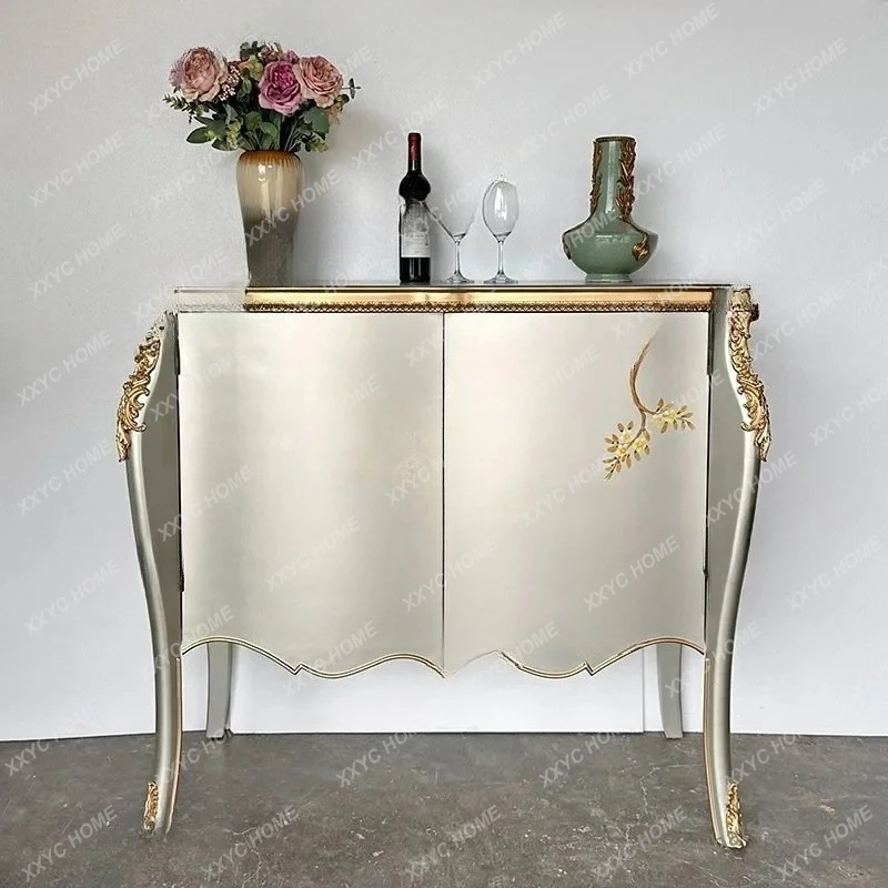 Light Luxury Entrance Cabinet Champagne Silver Foyer Decorative Cabinet Painted Side Cabinet
Light Luxury Entrance Cabinet Champagne Silver Foyer Decorative Cabinet Painted Side Cabinet