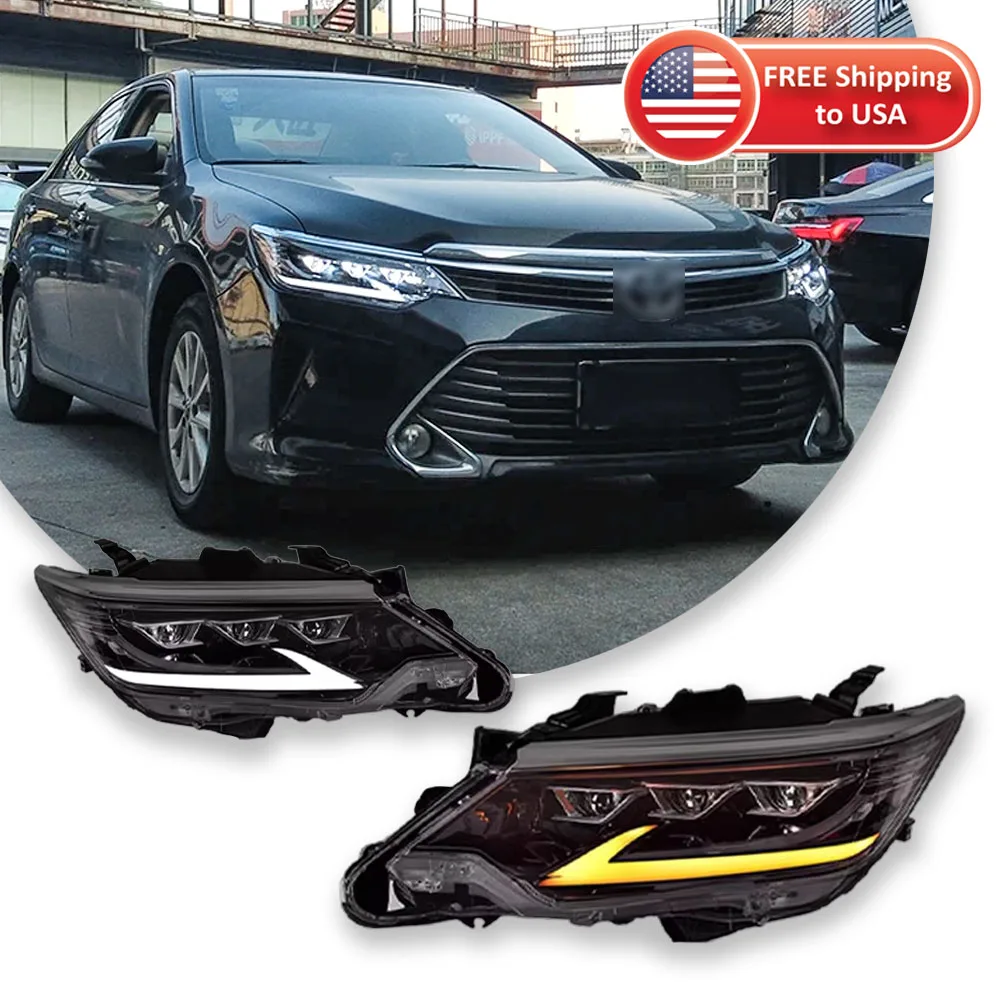 Автомобильные фары для Toyota Camry 2015-2017, светодиодные автомобильные лампы, дневные ходовые огни, динамические указатели поворота, автомобильные аксессуары
Автомобильные фары для Toyota Camry 2015-2017, светодиодные автомобильные лампы, дневные ходовые огни, динамические указатели поворота, автомобильные аксессуары