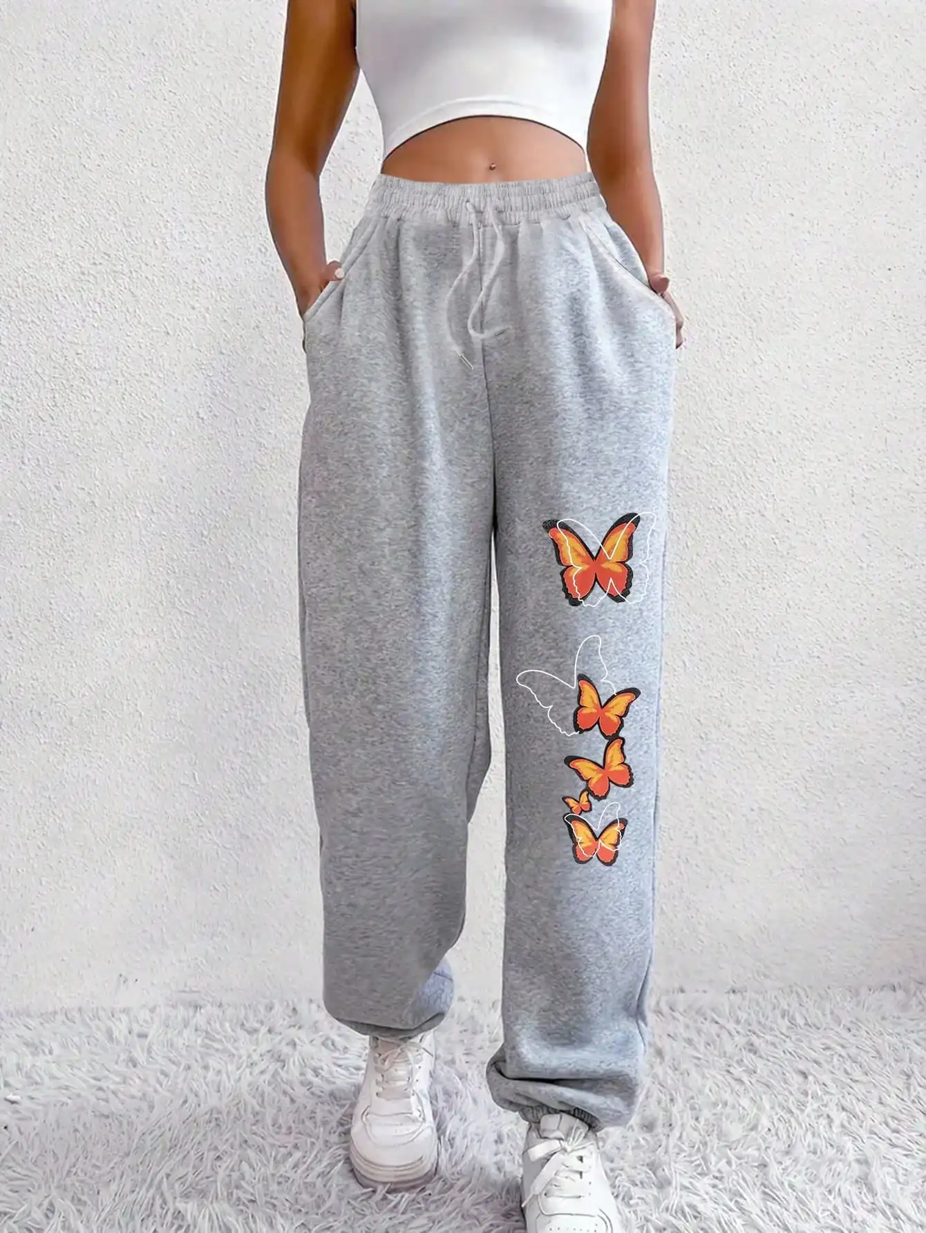Daily Joggers Fashion Baggy Pants Woman Casual Sweatpants Comfortable Fitness Trousers Womens Butterfly print Versatile Women's
Daily Joggers Fashion Baggy Pants Woman Casual Sweatpants Comfortable Fitness Trousers Womens Butterfly print Versatile Women's