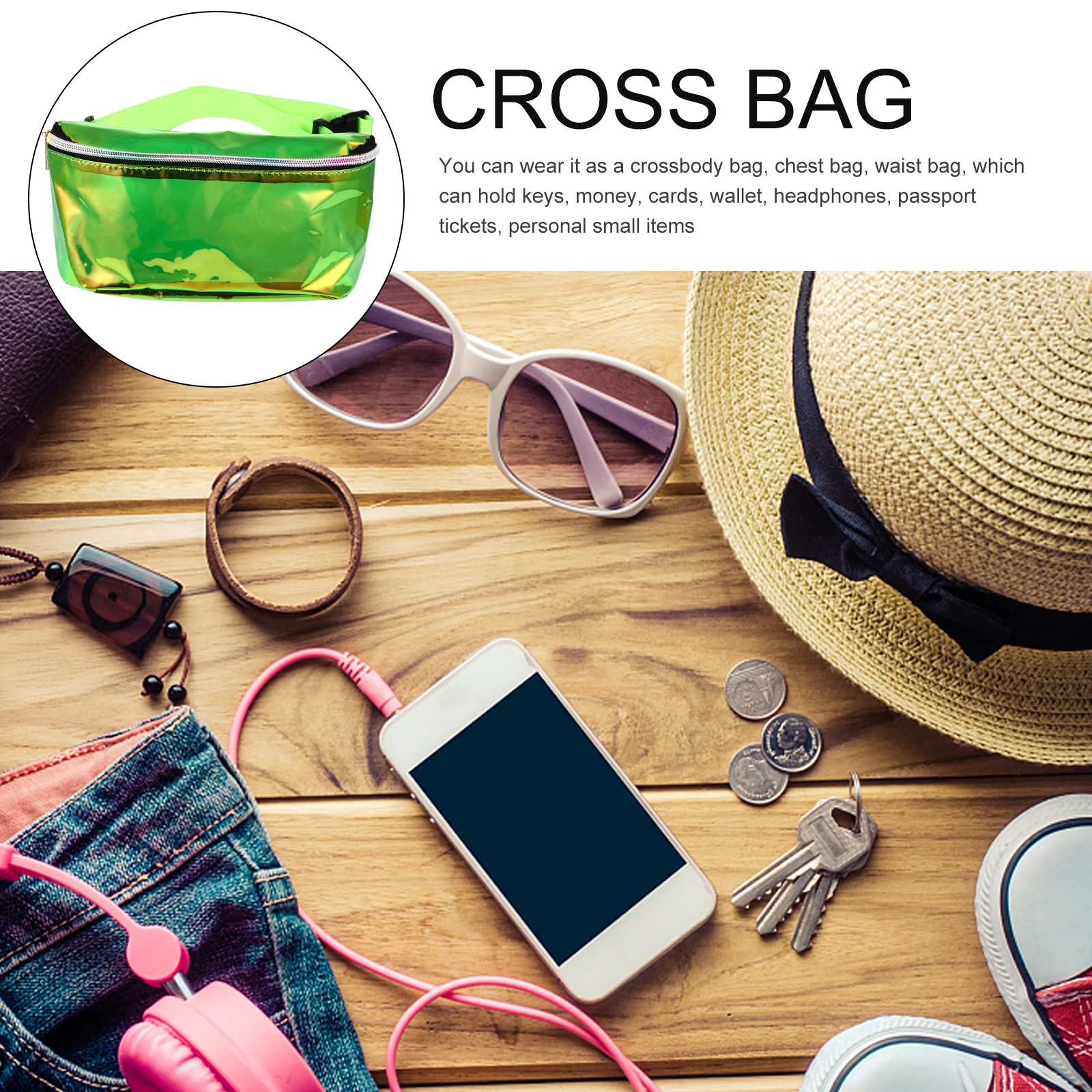 1Pcs PVC Laser Transparent Waist Bag Women Crossbody Chest Fanny Pack Adjustable Shoulder Strap Waterproof Scratch Resistant
1Pcs PVC Laser Transparent Waist Bag Women Crossbody Chest Fanny Pack Adjustable Shoulder Strap Waterproof Scratch Resistant