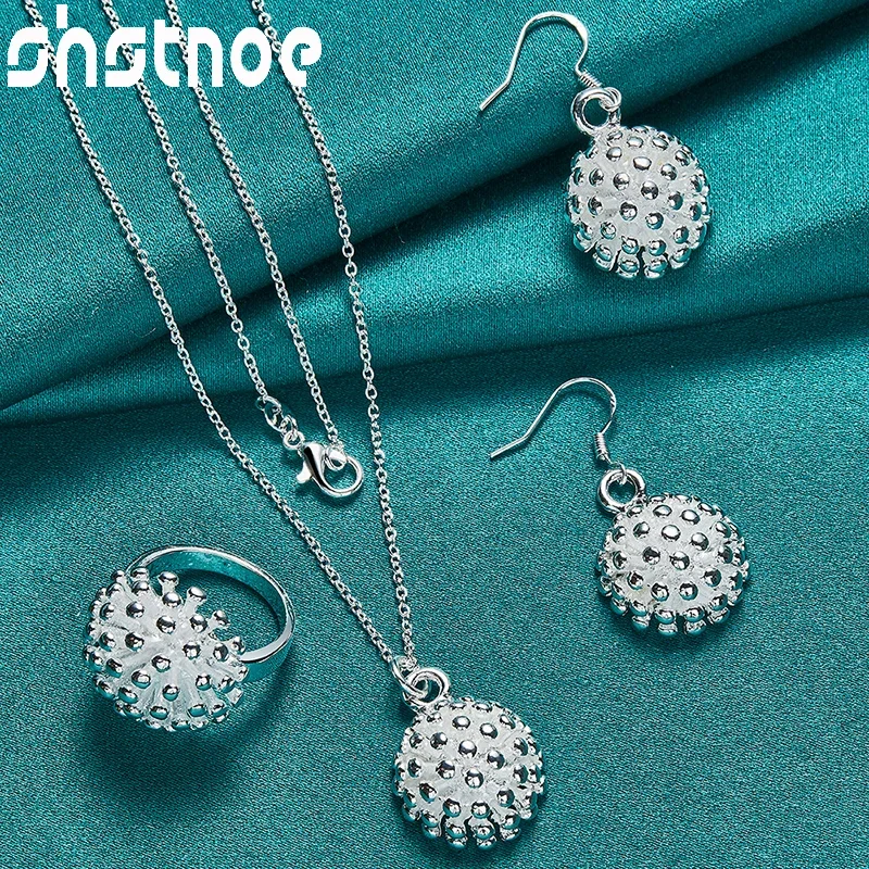 SHSTONE 925 Sterling Silver Fireworks Necklaces Rings Earrings Noble Jewelry Sets For Woman Holiday Birthday Party Fashion Gifts
SHSTONE 925 Sterling Silver Fireworks Necklaces Rings Earrings Noble Jewelry Sets For Woman Holiday Birthday Party Fashion Gifts