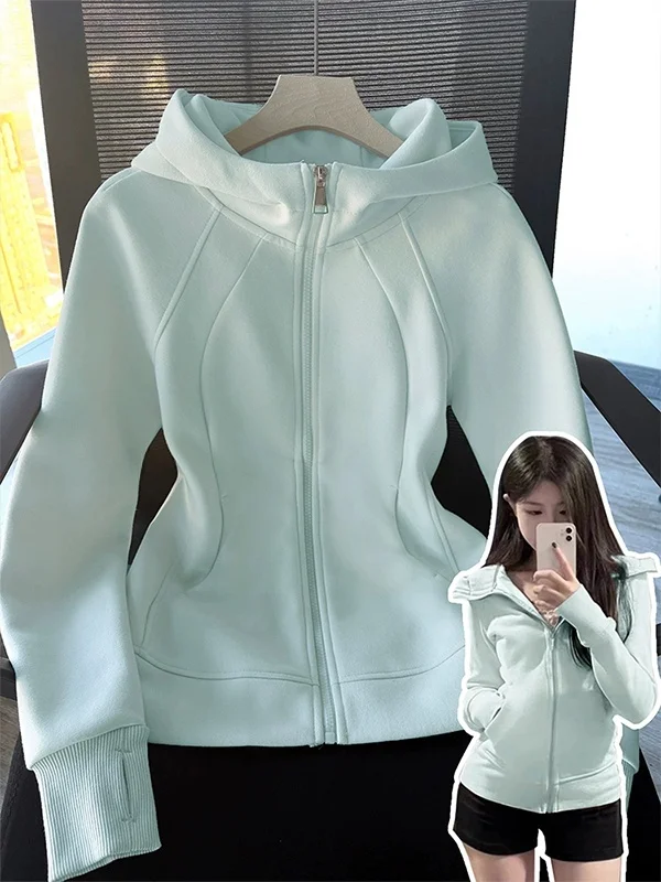 Slim Fit Hoodie Jacket Women's Spring Autumn 2026 New Style Korean Style Open Cardigan Waist Cinched Short Top Sportswear
Slim Fit Hoodie Jacket Women's Spring Autumn 2026 New Style Korean Style Open Cardigan Waist Cinched Short Top Sportswear