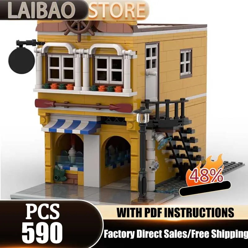 Модульная модель городского здания, строительные блоки MOC, модульная модель порта, технологические кирпичики, DIY-конструктор, игрушки-уличные сцены, подарки
Модульная модель городского здания, строительные блоки MOC, модульная модель порта, технологические кирпичики, DIY-конструктор, игрушки-уличные сцены, подарки