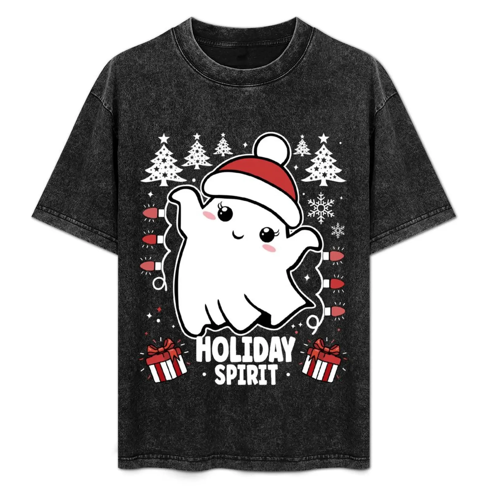 Holiday Spirit Cute and Festive Christmas Ghost with Christmas Lights - Black T-Shirt Quick Dry Sports Short Sleeve Tee
Holiday Spirit Cute and Festive Christmas Ghost with Christmas Lights - Black T-Shirt Quick Dry Sports Short Sleeve Tee