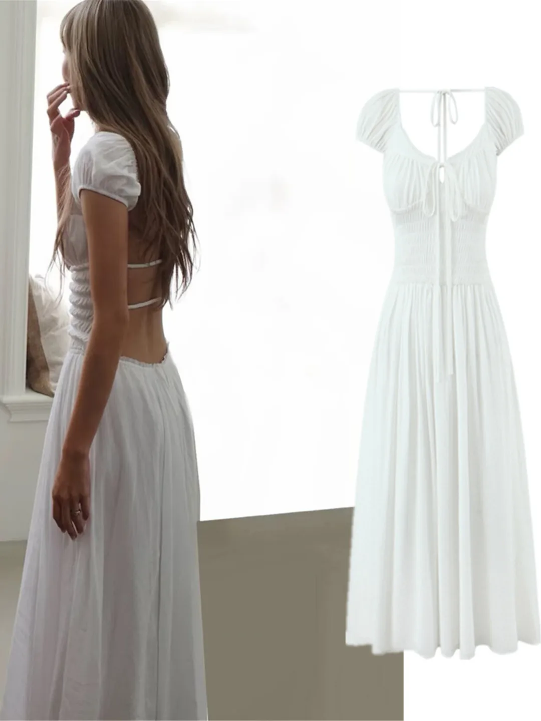 Ele Bal Bubble Sve V-Ne Waist-Cinched Long Dr with Belt Design Women's Faion Dr Sli Monthly White S...
Ele Bal Bubble Sve V-Ne Waist-Cinched Long Dr with Belt Design Women's Faion Dr Sli Monthly White S...