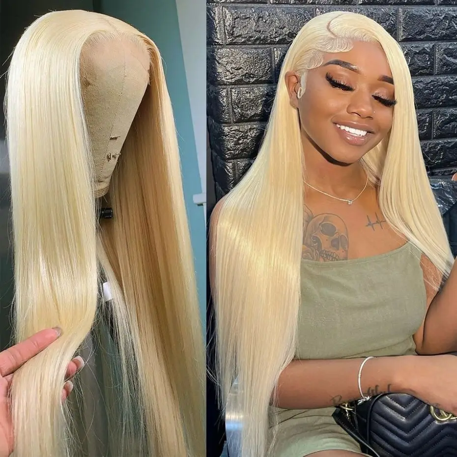 Honey Blonde 613 Colored Bone Straight 13x4 Lace Frontal Wigs Human Hair Brazilian Remy Hair Wig For Women 13x6 Lace Front Wig
Honey Blonde 613 Colored Bone Straight 13x4 Lace Frontal Wigs Human Hair Brazilian Remy Hair Wig For Women 13x6 Lace Front Wig