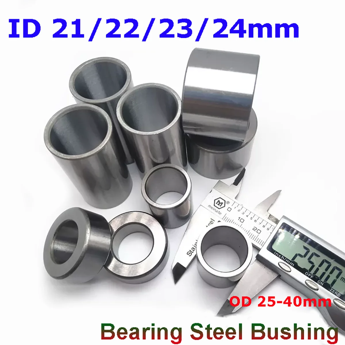 1/5pcs ID 21/22/23/24mm GCR15 Bearing Steel Bushing Round Hollow Unthreaded Standoff Spacer Wear Resistant Guide Sleeve L=4-63mm
1/5pcs ID 21/22/23/24mm GCR15 Bearing Steel Bushing Round Hollow Unthreaded Standoff Spacer Wear Resistant Guide Sleeve L=4-63mm
