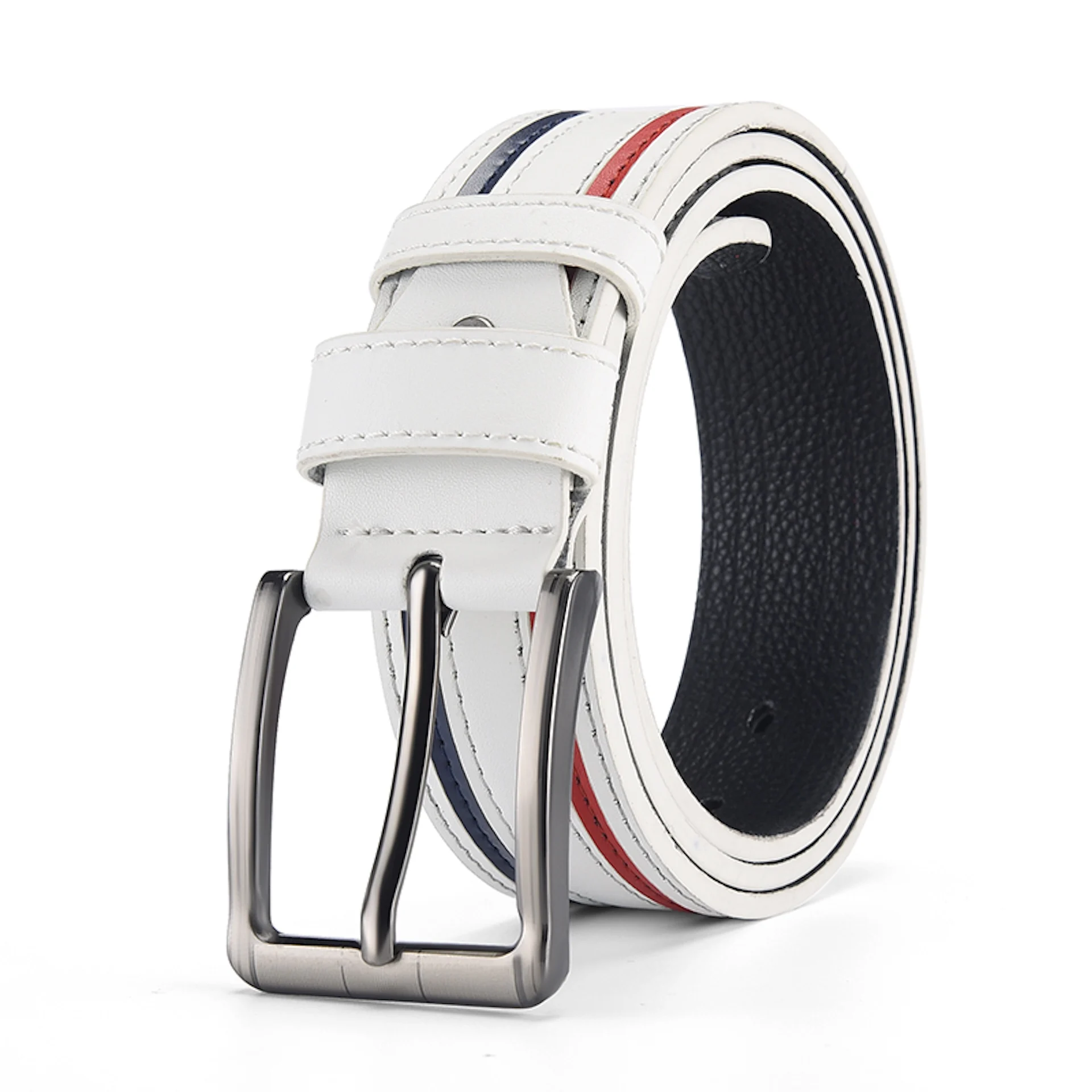 Men's Fashion Striped Faux Leather Belt, Premium Quality, Pin Buckle Design, Perfect for Casual & Semi-Formal Outfits
Men's Fashion Striped Faux Leather Belt, Premium Quality, Pin Buckle Design, Perfect for Casual & Semi-Formal Outfits