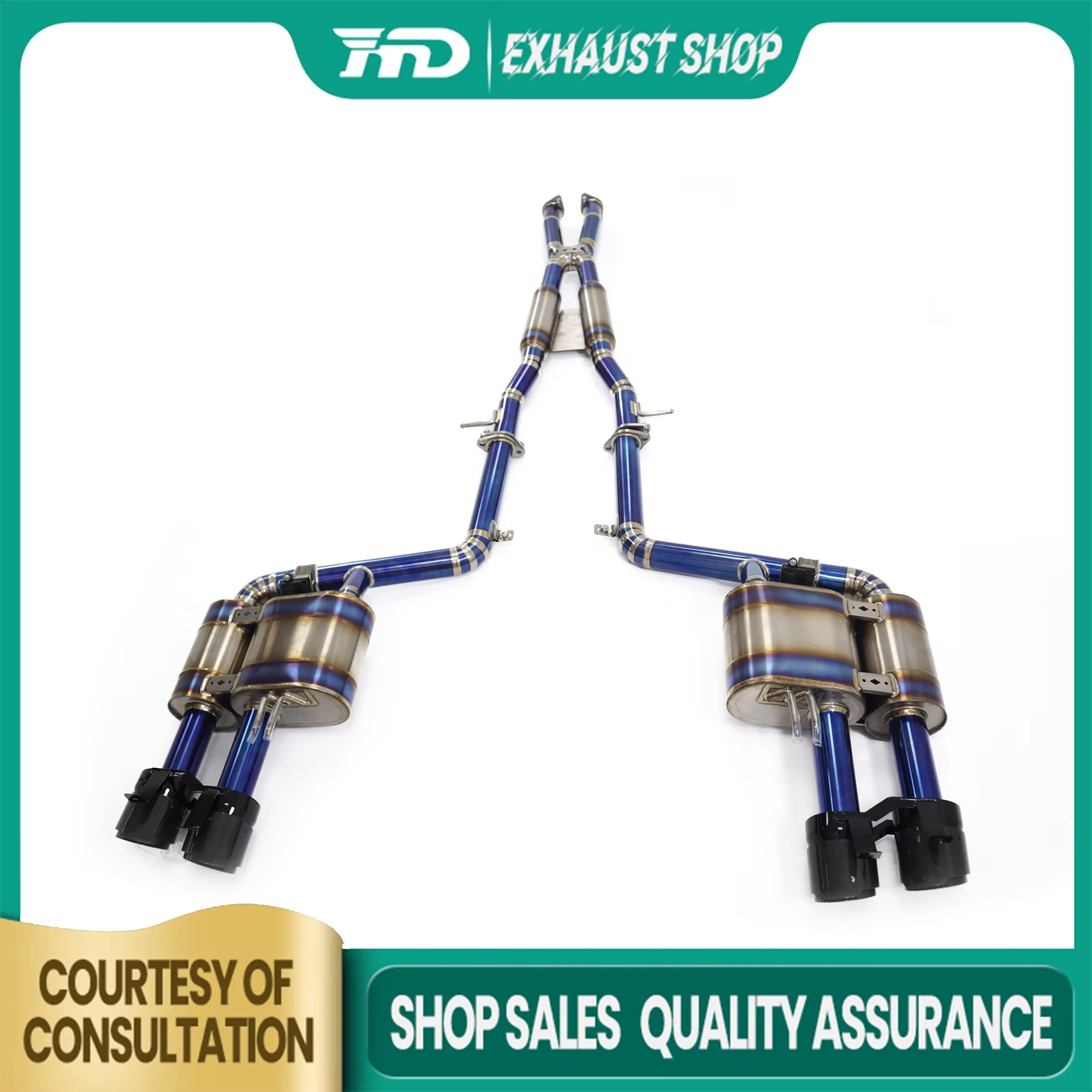 Ti Catback for KIA Stinger 3.3T Electronic valve Muffler Tips Exhaust system Sounds good Easy installation High quality
Ti Catback for KIA Stinger 3.3T Electronic valve Muffler Tips Exhaust system Sounds good Easy installation High quality