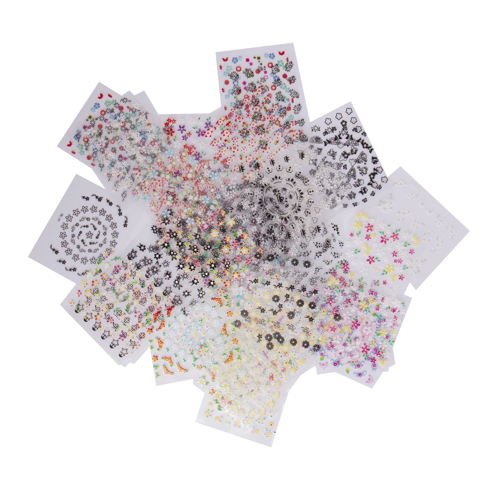 50 Sheet 3D Mix Color Floral Design Nail Art Stickers Decals Manicure Beautiful Fashion Accessories Decoration Nail Art Ornament
50 Sheet 3D Mix Color Floral Design Nail Art Stickers Decals Manicure Beautiful Fashion Accessories Decoration Nail Art Ornament