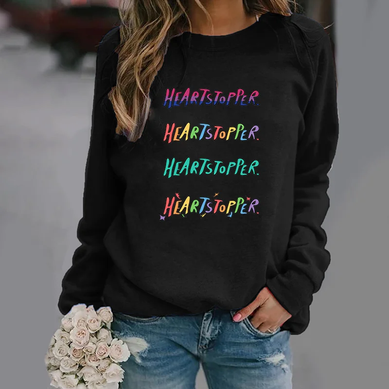 Women's Fashion Heartstopper Sweatshirt Outdoor Long Sleeve Round Neck Heartstopper Pullover Women's Fall Long Sleeve
Women's Fashion Heartstopper Sweatshirt Outdoor Long Sleeve Round Neck Heartstopper Pullover Women's Fall Long Sleeve