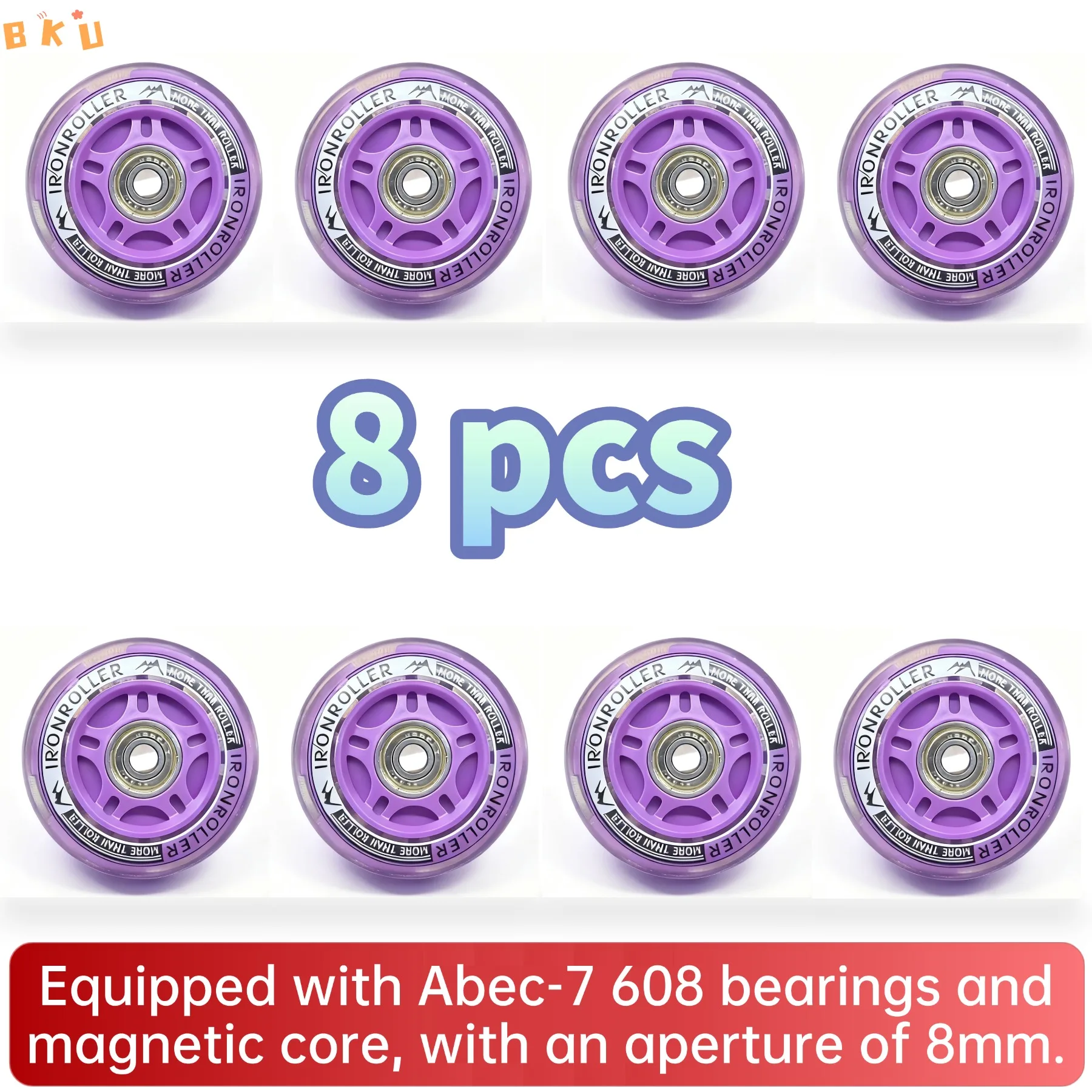 8pcs 70mm LED Light-Up PU Roller Skate Wheels Single-Row for Kids' Scooters And Children's Bikes Glowing Flash Wheels
8pcs 70mm LED Light-Up PU Roller Skate Wheels Single-Row for Kids' Scooters And Children's Bikes Glowing Flash Wheels