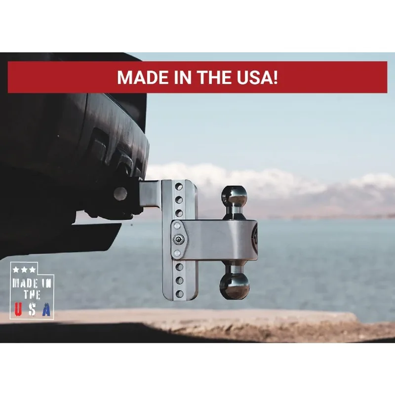 Adjustable Trailer Hitch Ball Mount, 6" Adjustable Drop Hitch for 2.5" Receiver w/ 4 pc Keyed Alike Lock Set
Adjustable Trailer Hitch Ball Mount, 6" Adjustable Drop Hitch for 2.5" Receiver w/ 4 pc Keyed Alike Lock Set