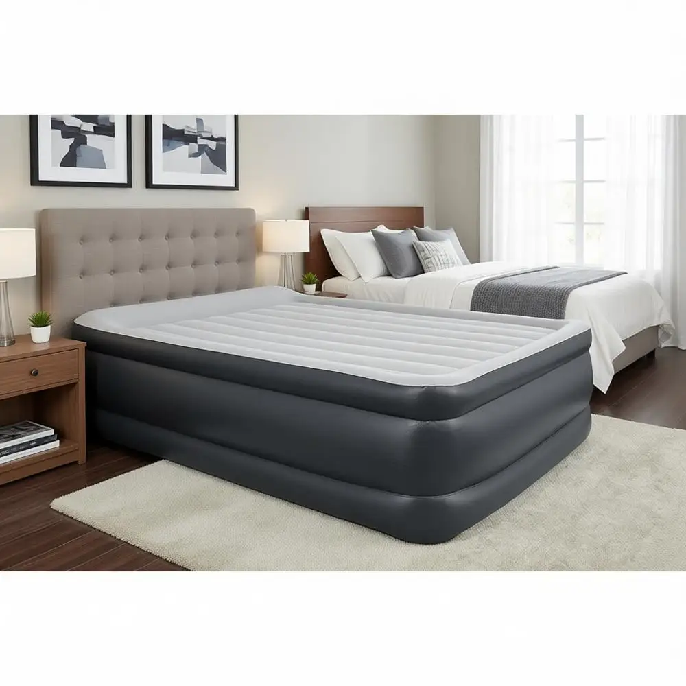 Портативный надувной матрас с насосом, подушкой и USB-портом, размер Queen (22 дюйма)
Портативный надувной матрас с насосом, подушкой и USB-портом, размер Queen (22 дюйма)