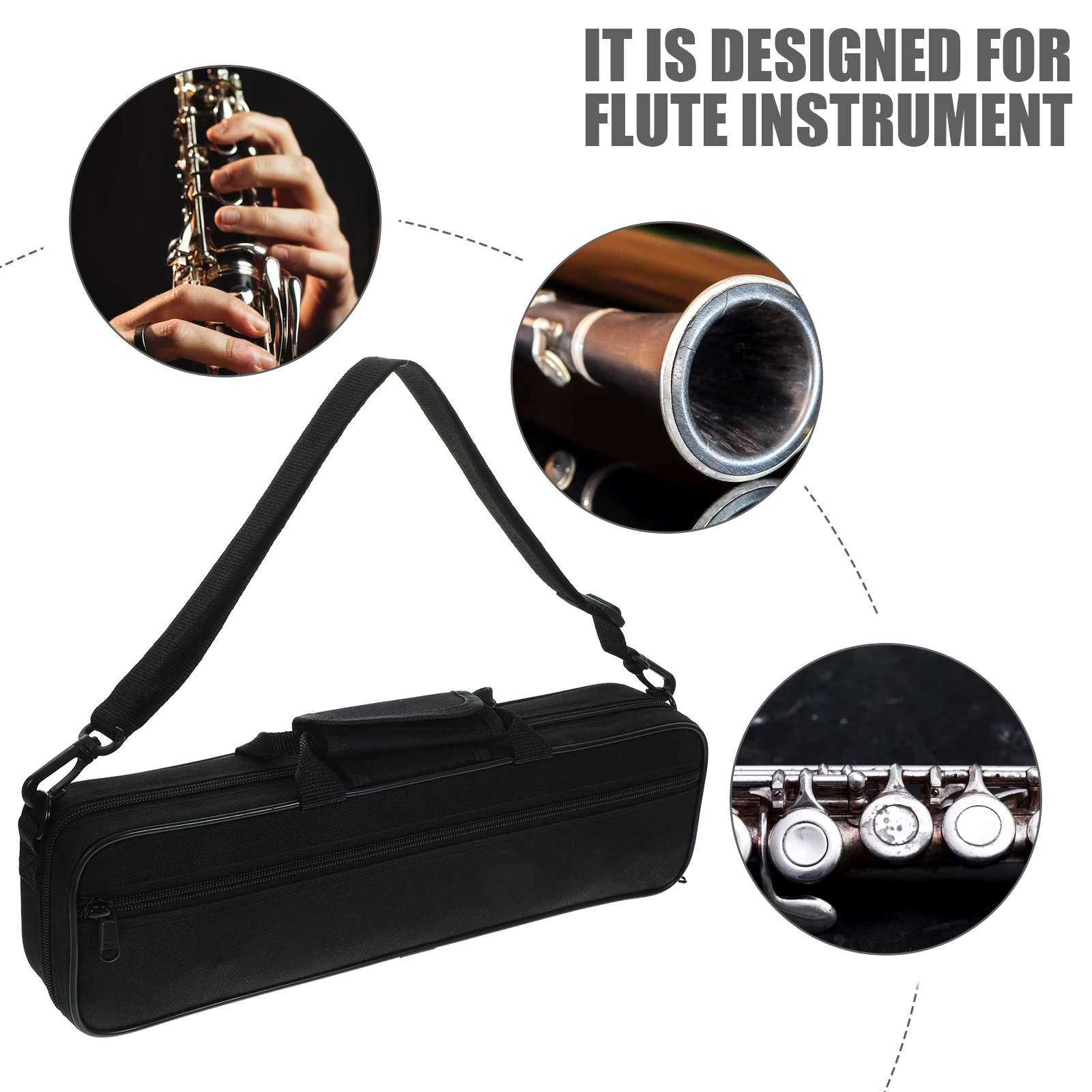 16 Hole Flute Bag Carrying Case Instrument for Musicians Cases Musical Instruments Accessory Storage Oxford Cloth
16 Hole Flute Bag Carrying Case Instrument for Musicians Cases Musical Instruments Accessory Storage Oxford Cloth