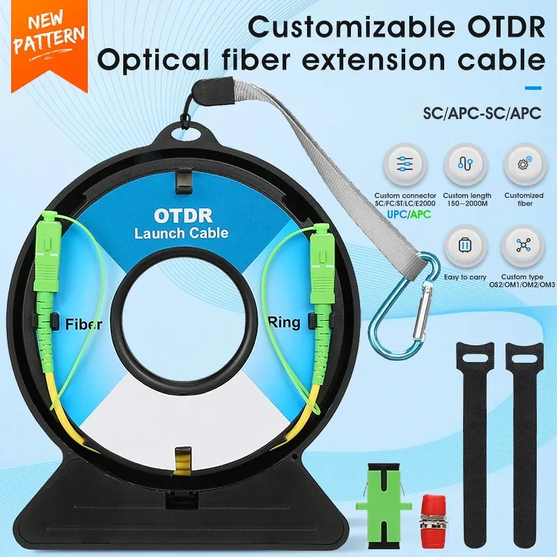 OTDR Launch Cable Single Mode SCAPC-SCAPC Optical Time Domain Reflectometer Test Extension Cable Dead Zone Eliminator Fiber Ring
OTDR Launch Cable Single Mode SCAPC-SCAPC Optical Time Domain Reflectometer Test Extension Cable Dead Zone Eliminator Fiber Ring