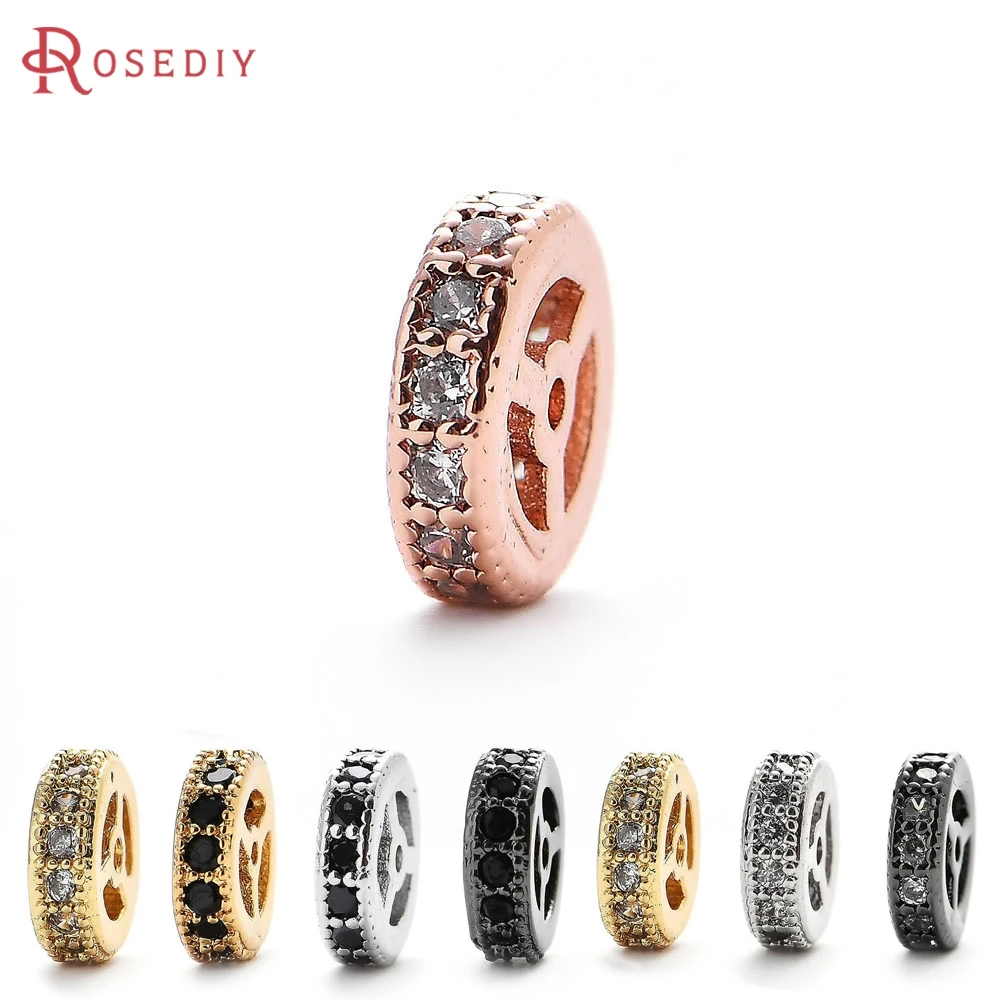 6PCS 6.5MM 8MM Brass Zircon Round Spacer Beads Bracelets Beads Diy Accessories Jewellery Making Materials
6PCS 6.5MM 8MM Brass Zircon Round Spacer Beads Bracelets Beads Diy Accessories Jewellery Making Materials