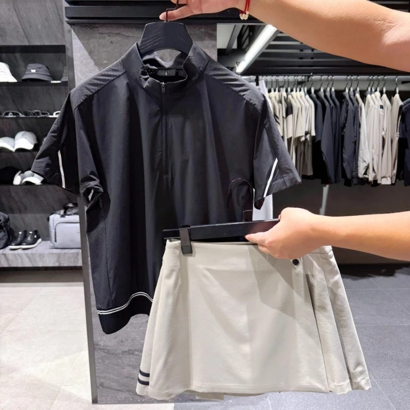Summer Women's Golf Polo Shirt Stand Collar Breathable Sun Protection Cool Comfort Short Sleeve Top for Outdoor Sports Quick Dry
Summer Women's Golf Polo Shirt Stand Collar Breathable Sun Protection Cool Comfort Short Sleeve Top for Outdoor Sports Quick Dry