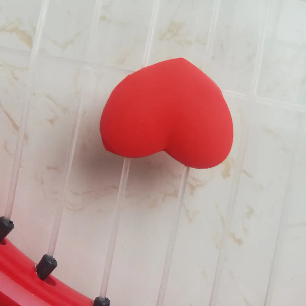 6Pcs Heart-Shaped Silicone Tennis Dampener Reduces Racket Shock Enhances Play Comfort Secure Fit Creative Racket Accessory
6Pcs Heart-Shaped Silicone Tennis Dampener Reduces Racket Shock Enhances Play Comfort Secure Fit Creative Racket Accessory