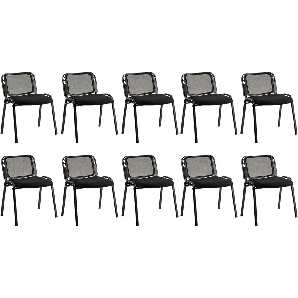 Stackable Mesh Backrest Waiting Room Chairs with Waterfall Seat, Metal Frame and Carry Handles, Ideal for Office and Lobby, Blac
Stackable Mesh Backrest Waiting Room Chairs with Waterfall Seat, Metal Frame and Carry Handles, Ideal for Office and Lobby, Blac