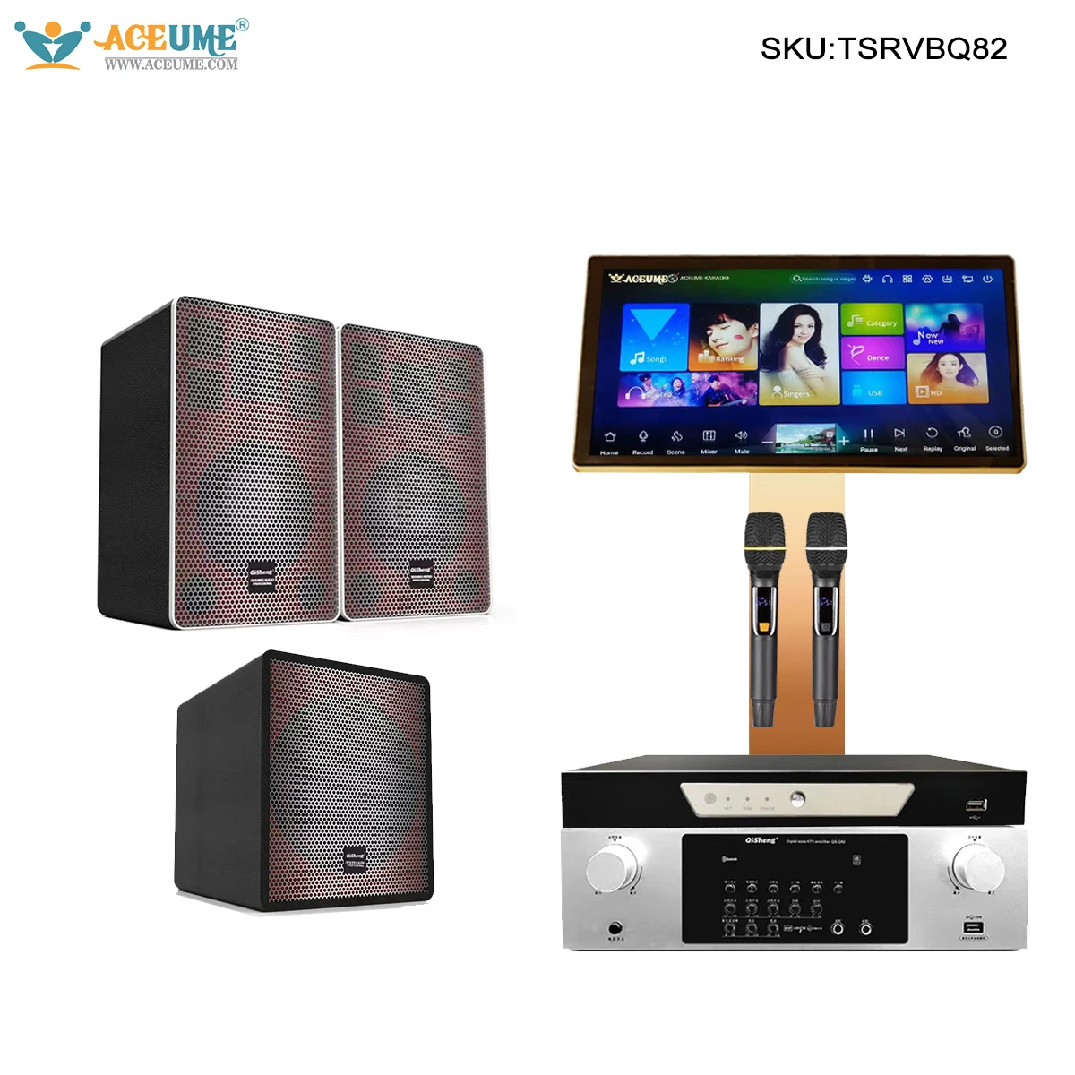 TSRVBQ82 Караоке Playe Двойная система 22 "сенсорный экран Профессиональный усилитель динамиков Сабвуфер Домашний набор
TSRVBQ82 Караоке Playe Двойная система 22 "сенсорный экран Профессиональный усилитель динамиков Сабвуфер Домашний набор