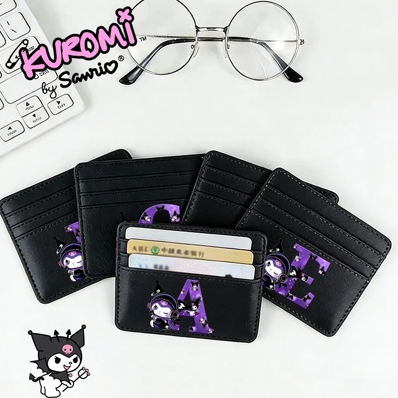 Sanrio Kuromi Woman Coin Purse A-Z Letters Passport Credit Card Holder Female Fashion PU Wallet ID Cards Kawaii Card Pack Gift
Sanrio Kuromi Woman Coin Purse A-Z Letters Passport Credit Card Holder Female Fashion PU Wallet ID Cards Kawaii Card Pack Gift