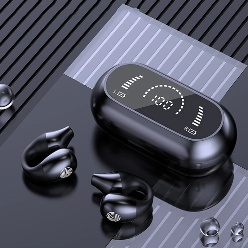Bone Conduction Earphones Bluetooth Wireless Headset LED Display Sports Earbuds Touch Control Ear-Hook Headphones With Mic
Bone Conduction Earphones Bluetooth Wireless Headset LED Display Sports Earbuds Touch Control Ear-Hook Headphones With Mic