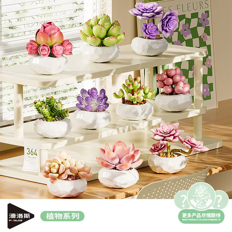 PANLOS BRICK Succulent Plant Potted Plant Model Building Blocks Educational Assembly Toy Preserved Flower Desktop Decorations
PANLOS BRICK Succulent Plant Potted Plant Model Building Blocks Educational Assembly Toy Preserved Flower Desktop Decorations