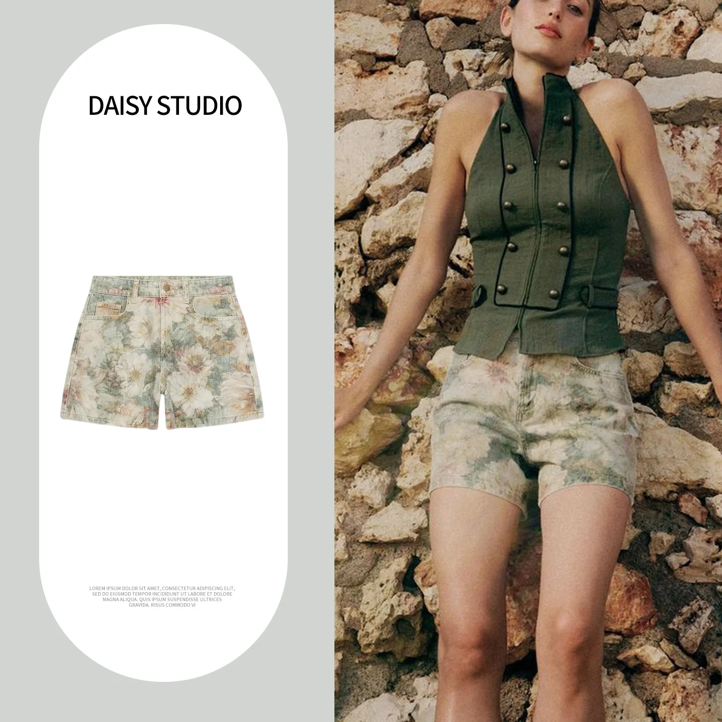 New Summer Women's Casual Style Metal Button Zipper Floral Print mid Waist Shorts Straight Leg Loose Fit Polyester Fiber
New Summer Women's Casual Style Metal Button Zipper Floral Print mid Waist Shorts Straight Leg Loose Fit Polyester Fiber